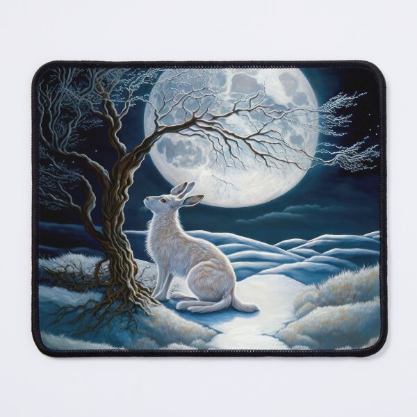 Item preview, Hare, Pagan Hare, Pagan Art, Moon, Animal, designed and sold by thewandswant.
