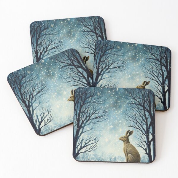 Item preview, Hare, Pagan Hare, Pagan Art, Moon, Animal,  designed and sold by thewandswant.