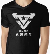 Halo | UNSC Army Large Weathered Logo Men's V-Neck T-Shirt