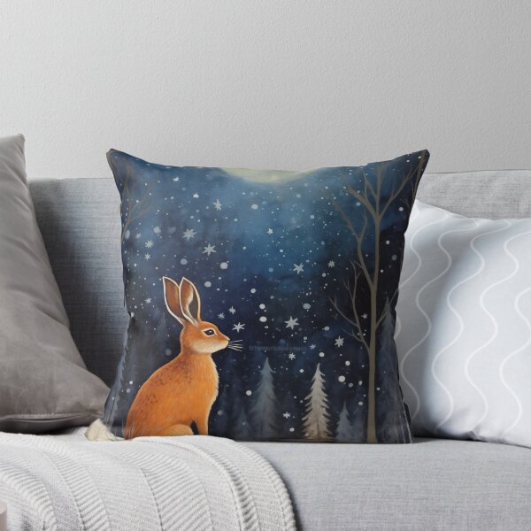 Item preview, Hare, Pagan Hare, Pagan Art, Moon, Animal,  designed and sold by thewandswant.