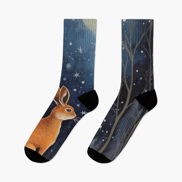 Item preview, Hare, Pagan Hare, Pagan Art, Moon, Animal,  designed and sold by thewandswant.