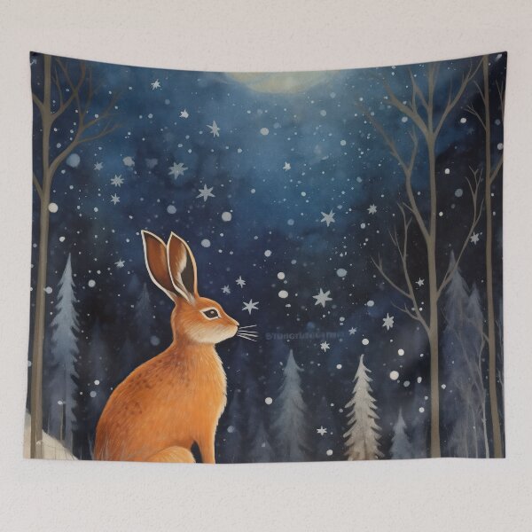 Item preview, Hare, Pagan Hare, Pagan Art, Moon, Animal,  designed and sold by thewandswant.