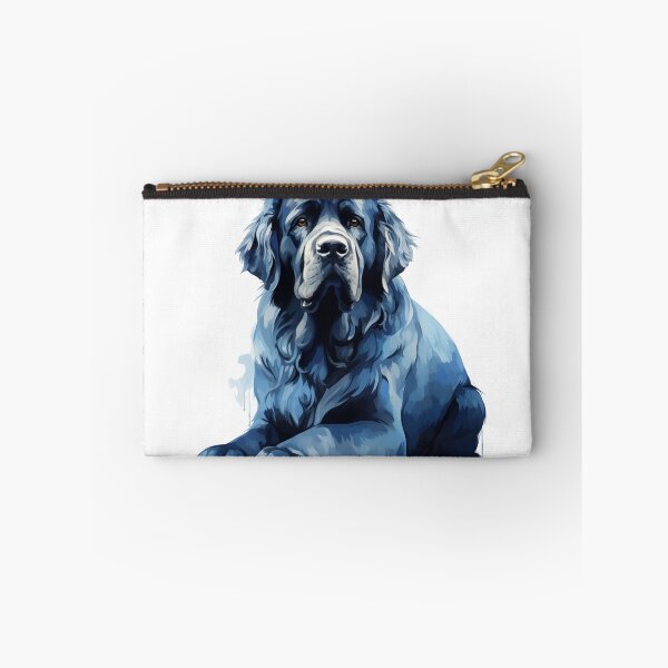 Item preview, Watercolor blue newfoundland dog designed and sold by HappyStickBike.