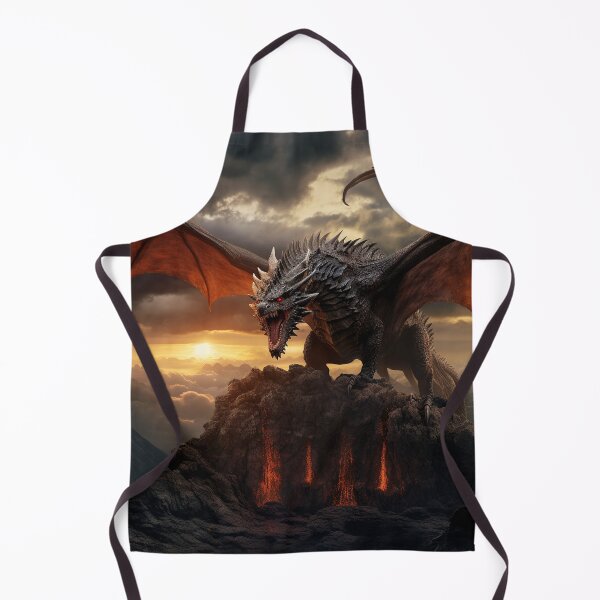 Item preview, Dark Fantasy Landscape - Roaring Red Dragon designed and sold by Fantasy Masterpiece.