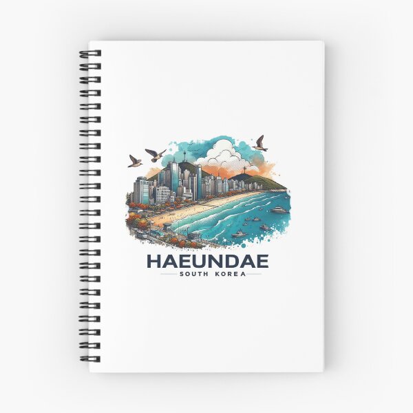 Item preview, Haeundae Beach South Korea  Watercolor Illustration designed and sold by PaintMeWorld.