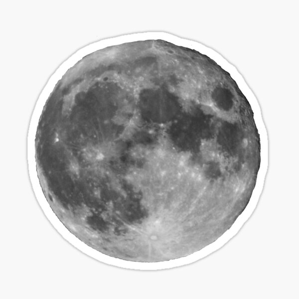 Item preview, Full moon with lunar craters designed and sold by majestix37.