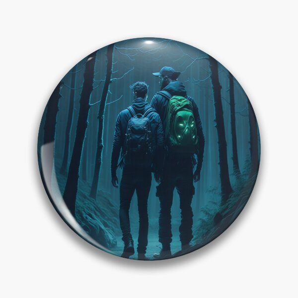 Item preview, Ghost hunters lost in a haunted forest -1 designed and sold by Dinos45.