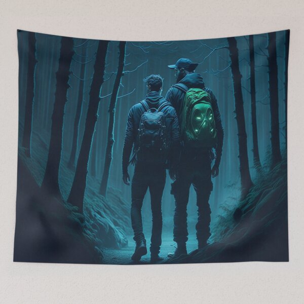 Item preview, Ghost hunters lost in a haunted forest -1 designed and sold by Dinos45.