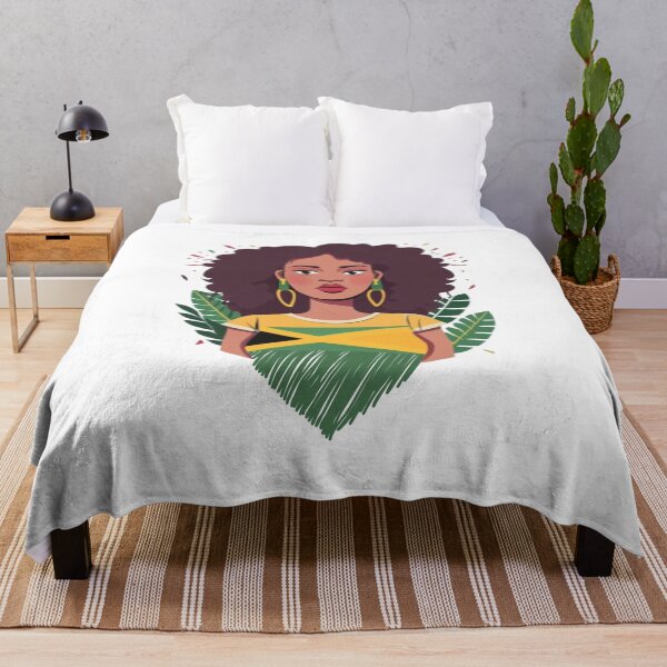Item preview, Jamaica Girl Jamaican Black Afro Women Jamaica Flag Girls designed and sold by SlocifieShop.