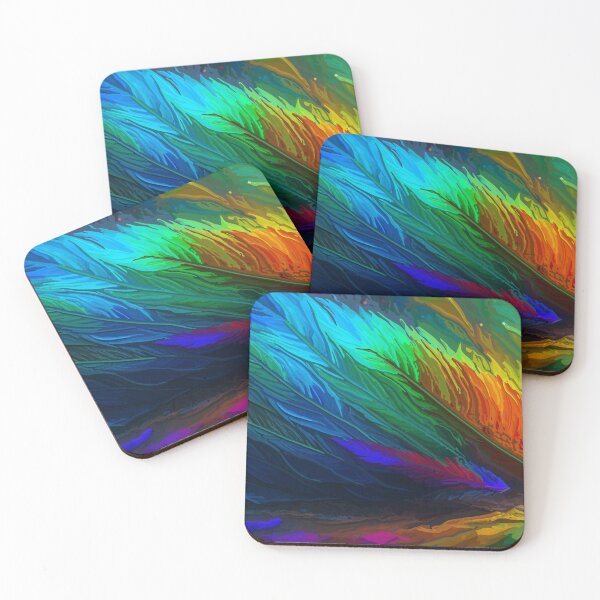 Item preview, Abstract Colorful Minimalist Peacock Feathers designed and sold by JoeStylistic.