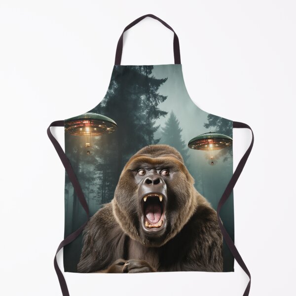 Item preview, Gorilla Selfie with UFOs designed and sold by Master-Print.
