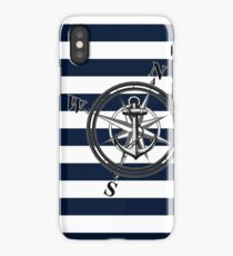 Navy Striped Nautica iPhone Case