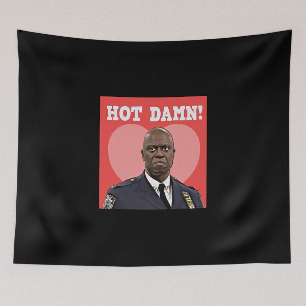 Item preview, Hot Damn! Funny Captain Ray Holt Anniversary Card Brooklyn Nine-Nine designed and sold by umilukur.