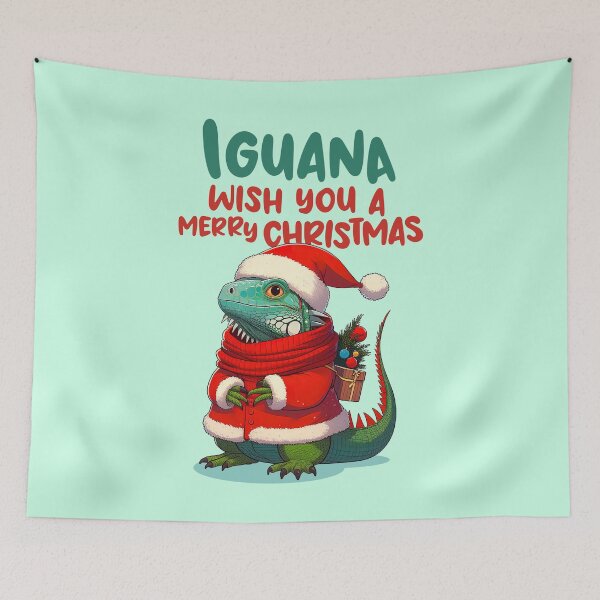 Item preview, Iguana Wish You A Merry Christmas designed and sold by KAI-Studio.
