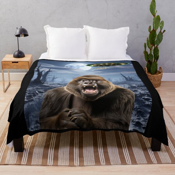 Item preview, Gorilla Selfie with UFOs designed and sold by Master-Print.