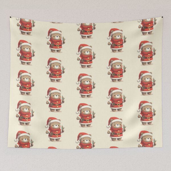 Item preview, Cute Christmas Bear Santa designed and sold by KAI-Studio.