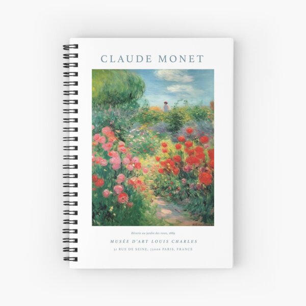 Item preview, Claude Monet Rose garden painting designed and sold by Maisonsucces.