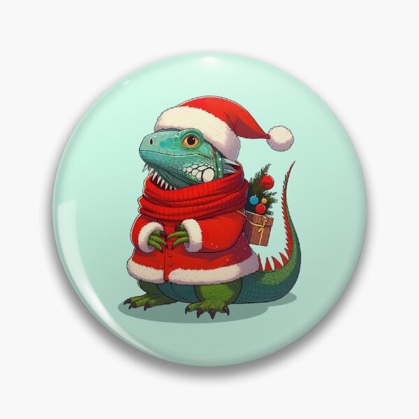 Item preview, Cute Christmas Iguana Santa designed and sold by KAI-Studio.
