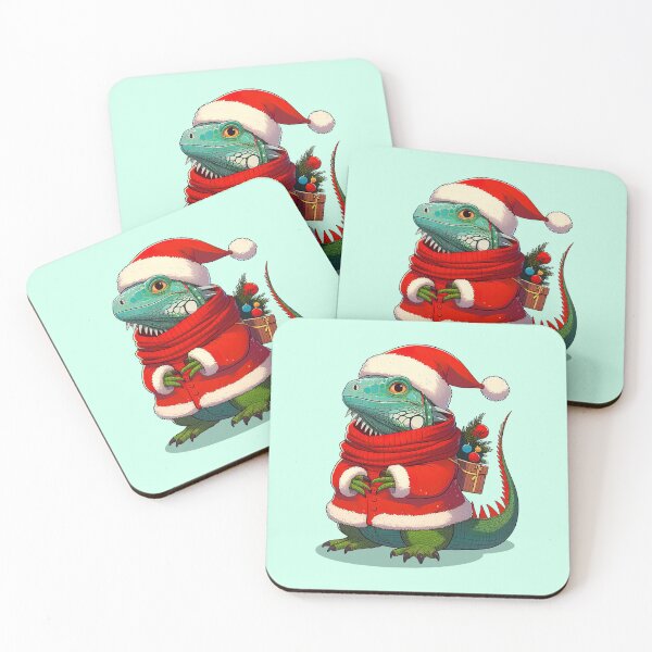 Item preview, Cute Christmas Iguana Santa designed and sold by KAI-Studio.