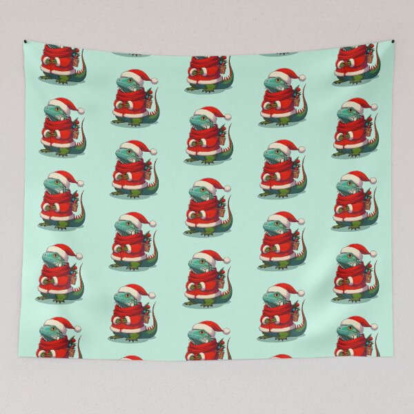 Item preview, Cute Christmas Iguana Santa designed and sold by KAI-Studio.