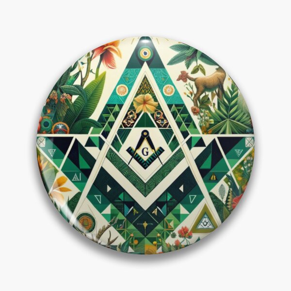 Item preview, Geometric Jungle: Masonic Natural World Fusion designed and sold by decmrArtistic.