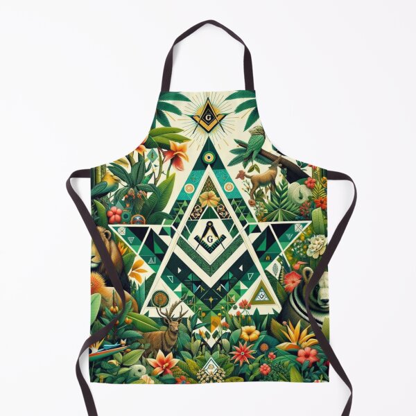 Item preview, Geometric Jungle: Masonic Natural World Fusion designed and sold by decmrArtistic.