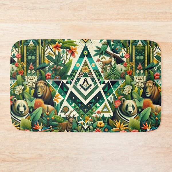 Item preview, Geometric Jungle: Masonic Natural World Fusion designed and sold by decmrArtistic.