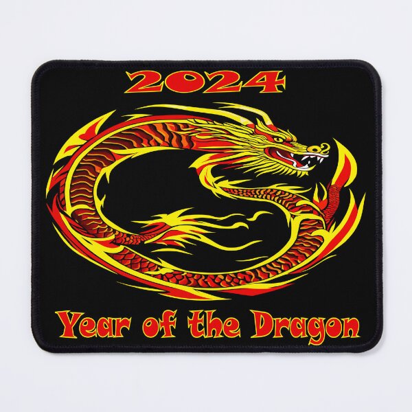 Item preview, Flaming Majesty:2024 Year of the Dragon designed and sold by AgarutanPrint.