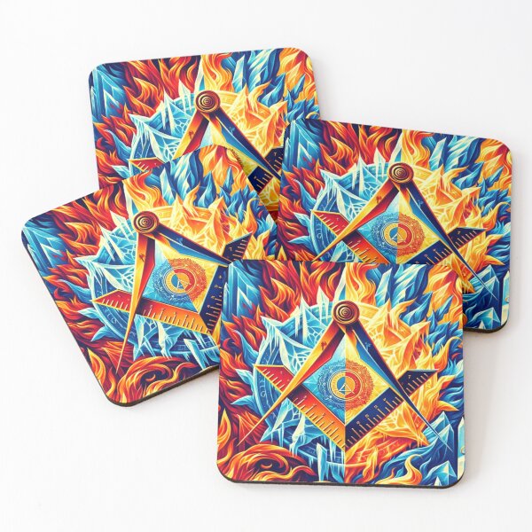 Item preview, Fire & Ice: Masonic Elemental Contrast designed and sold by decmrArtistic.