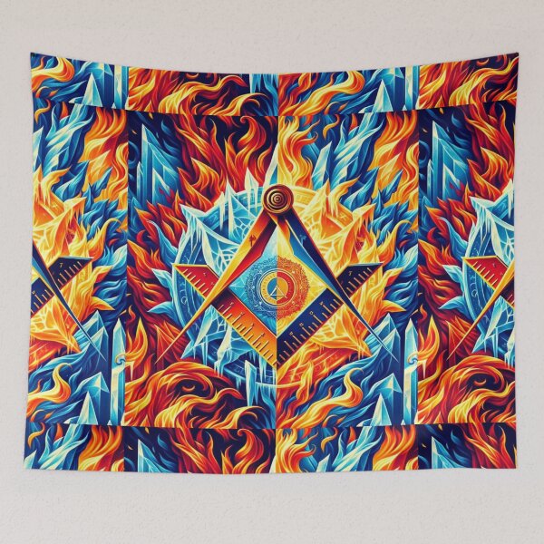 Item preview, Fire & Ice: Masonic Elemental Contrast designed and sold by decmrArtistic.