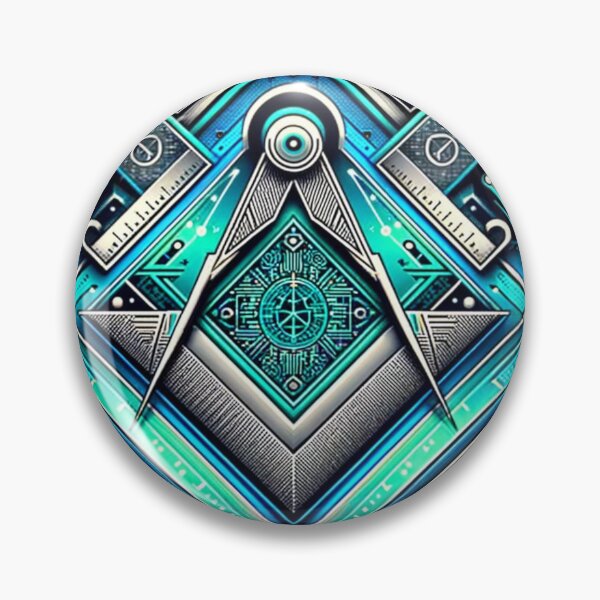 Item preview, Digital Waves: Masonic Symbols Meets Digital  designed and sold by decmrArtistic.