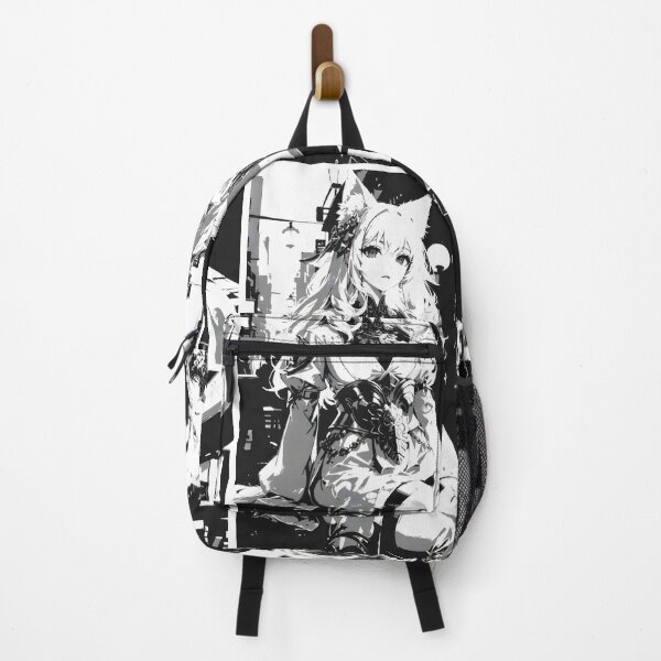 Item preview, Beautiful Fox Girl ,Anime Style, Black And White designed and sold by ratchawoot.