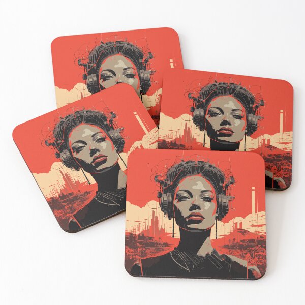 Item preview, Cyber Elegance: A Futuristic Portrait designed and sold by Matt Tsourdalakis.