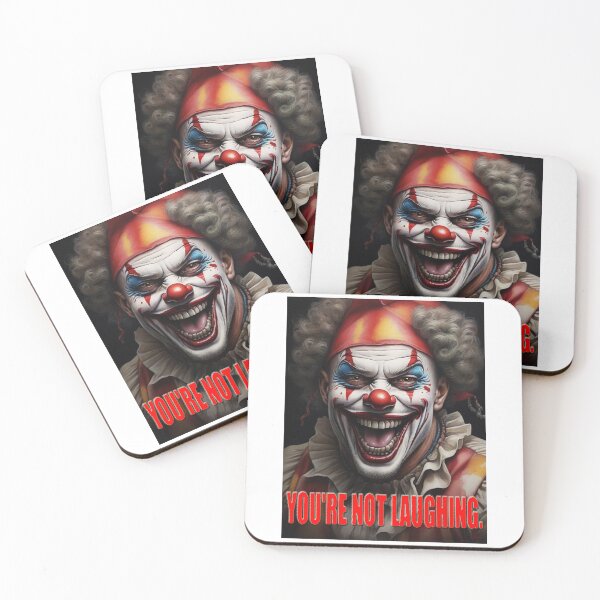 Item preview, You Are Not Laughing; Scary Clown;  designed and sold by StickerApe.