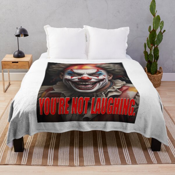 Item preview, You Are Not Laughing; Scary Clown;  designed and sold by StickerApe.