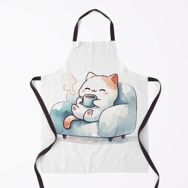 Item preview, Cozy Cat's Blissful Coffee Break designed and sold by chaleeredbubble.