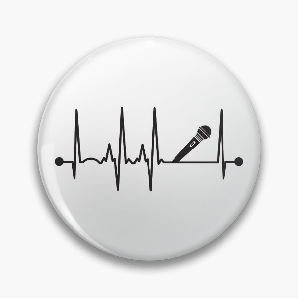 Item preview, Microphone Heartbeat designed and sold by teesaurus.