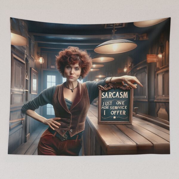 Item preview, Sarcastic Sign: A Bar Scene with Style designed and sold by RevGens.