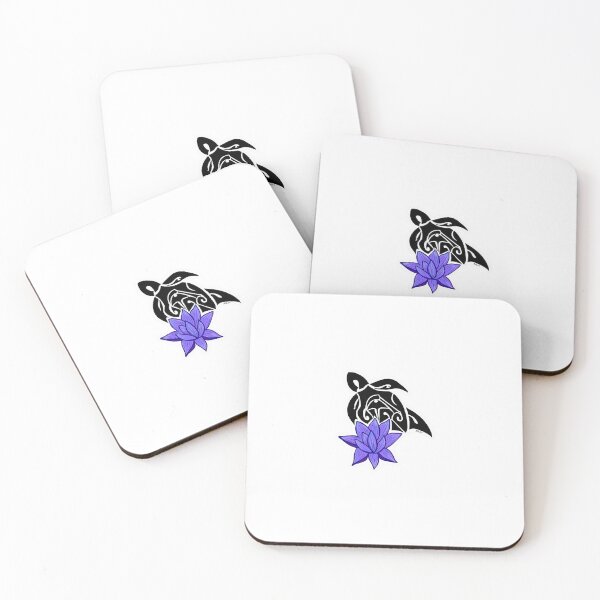Item preview, Turtle with purple lotus flower designed and sold by Gabyavila99.
