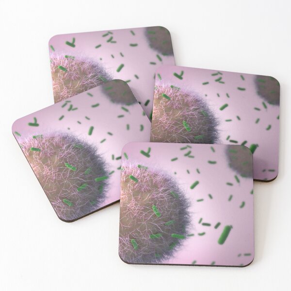 Item preview, STK701537H-Immune cells attacking tuberculosis bacteria. designed and sold by StocktrekImages.