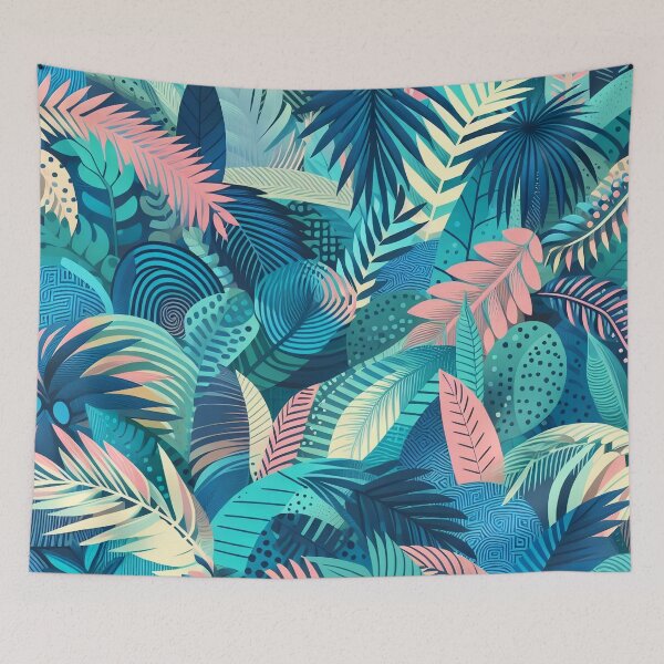 Item preview, Cold blue leaves designed and sold by tipitoes.
