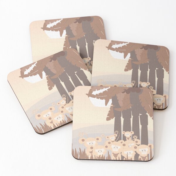 Item preview, Monkey illustration in brownish and redish colours. designed and sold by Rawilst.