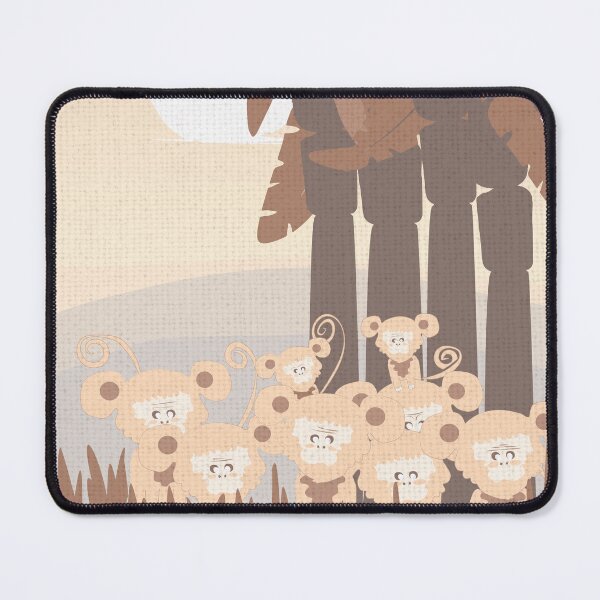 Item preview, Monkey illustration in brownish and redish colours. designed and sold by Rawilst.