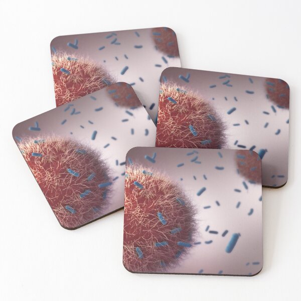 Item preview, STK701538H-Immune cells attacking tuberculosis bacteria. designed and sold by StocktrekImages.