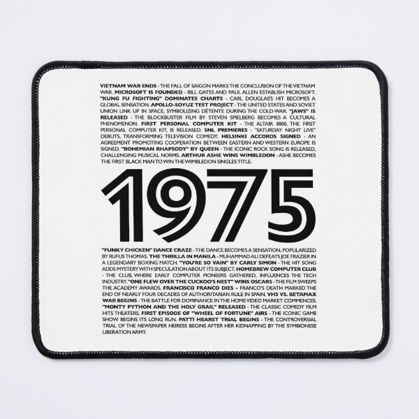 Item preview, 1975 Nostalgia Collection: Embrace Your Birth Year with Iconic Moments designed and sold by ShobulousStudio.