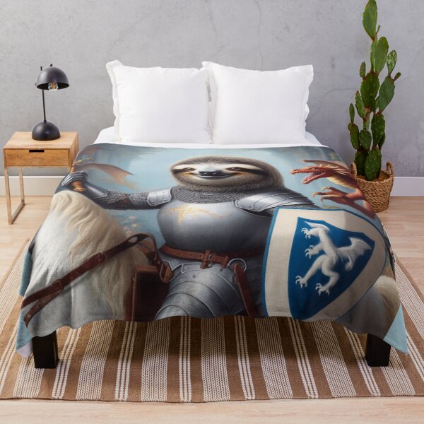 Item preview, Sloth Knight Fighting Dragons designed and sold by CrankyOldDude.