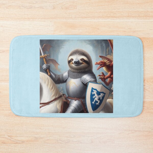 Item preview, Sloth Knight Fighting Dragons designed and sold by CrankyOldDude.