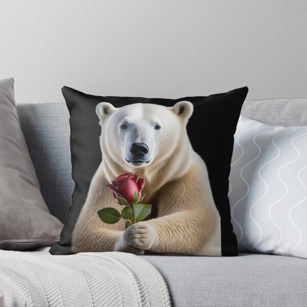 Item preview, Polar bear holding a red rose designed and sold by Ingridpd.