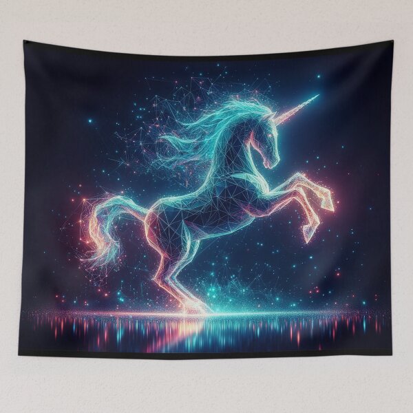 Item preview, Celestial Radiance: Abstract Crystalline Unicorn designed and sold by Nick Seidel.