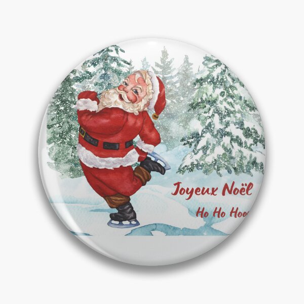 Item preview, Santa Skating Amidst Snowy Trees designed and sold by Design Shop.